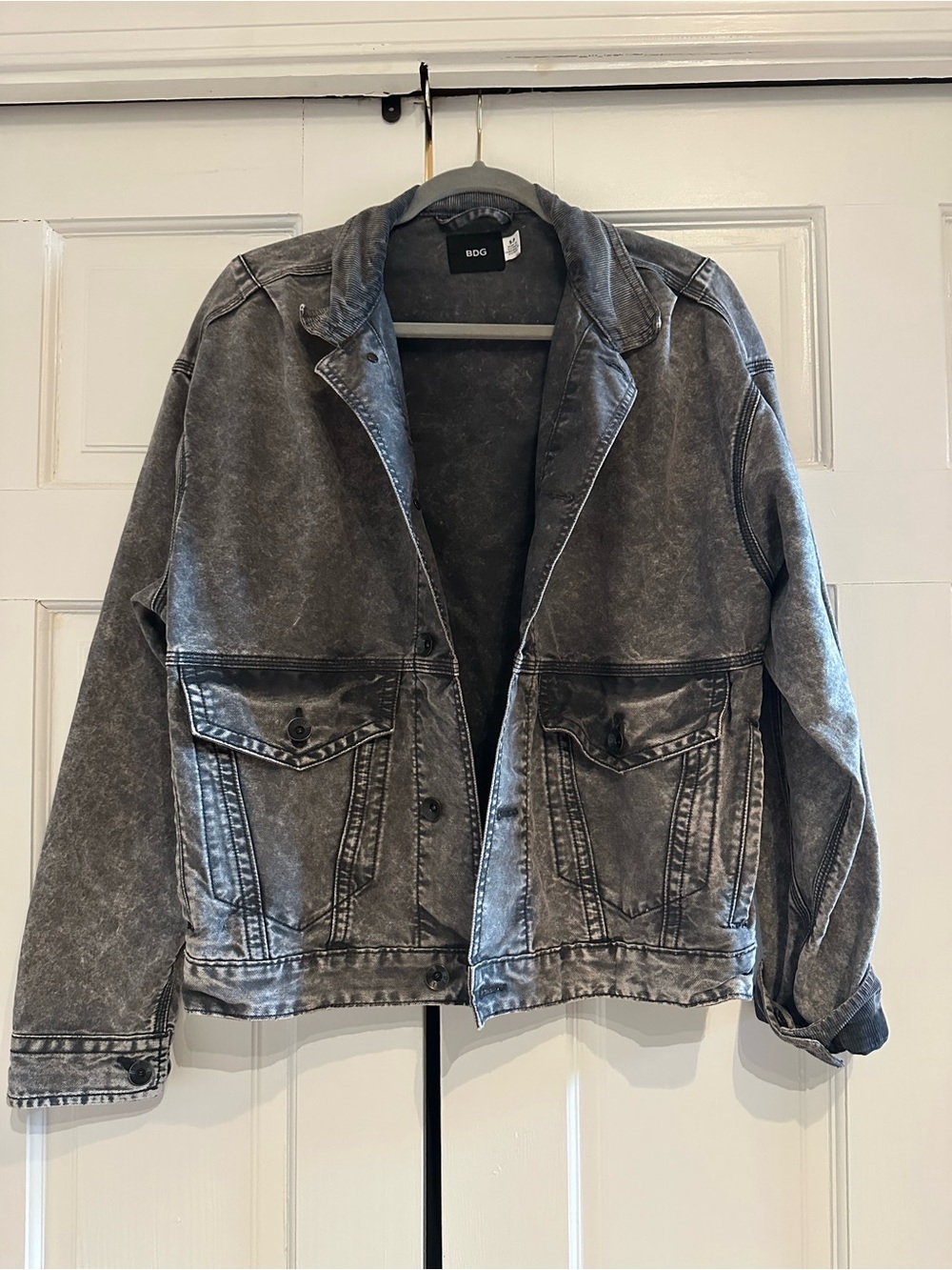BDG Black Faded Washed Denim Jacket